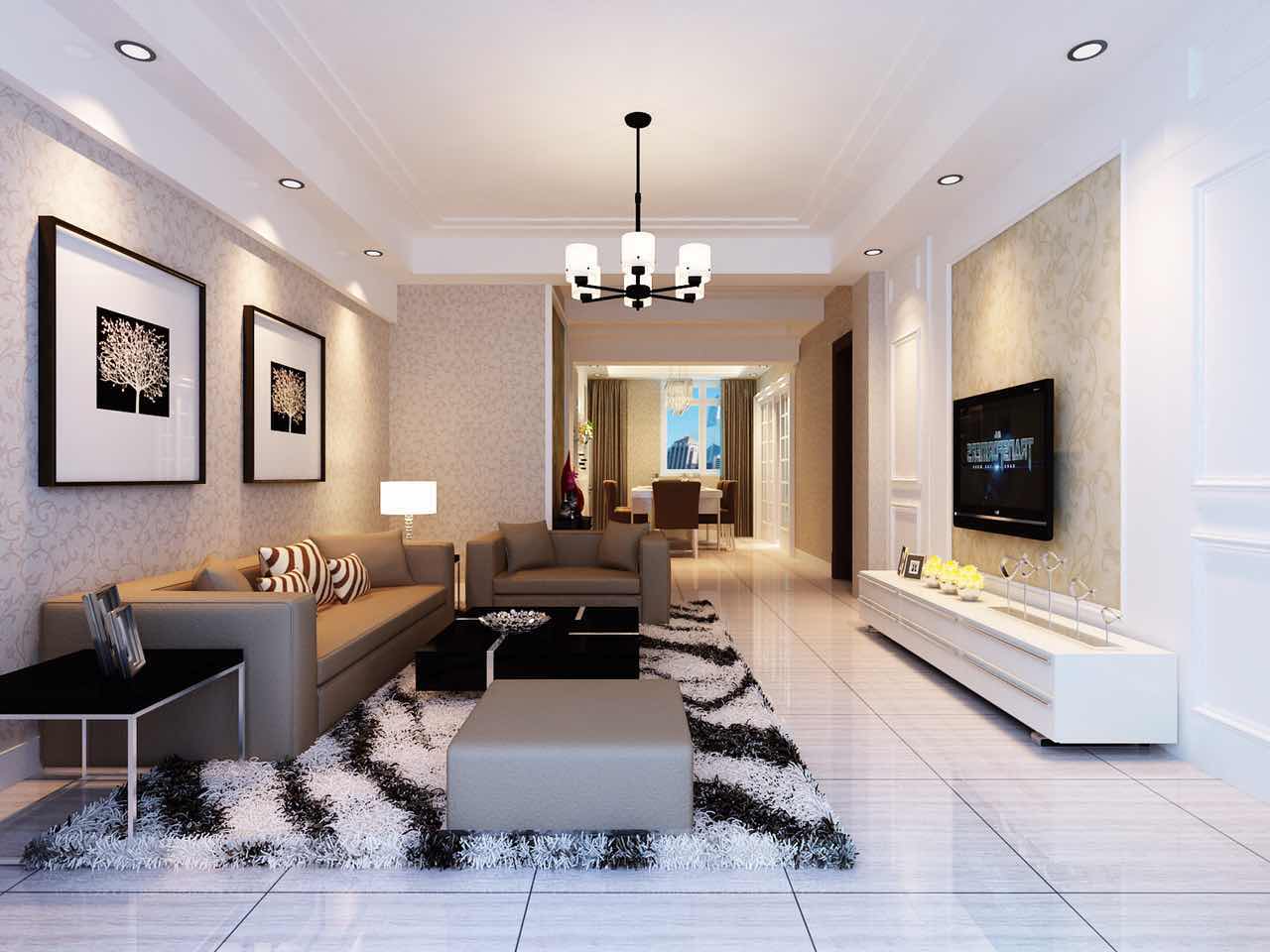 千度东山晴 - 其它风格三室一厅装修效果图 - 王琦设计效果图 - 每平每屋·设计家